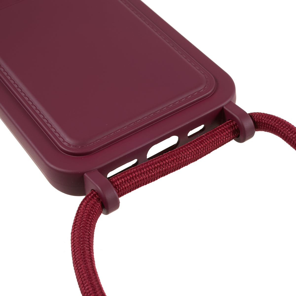 Liquid Silicone Case for iPhone 13 Pro Max 6.7 inch Anti-Drop Protective Phone Cover with Card Slot Strap Liquid Silicone Case for iPhone 13 Pro Max 6.7 inch Anti-Drop Protective Phone Cover with Card Slot Strap